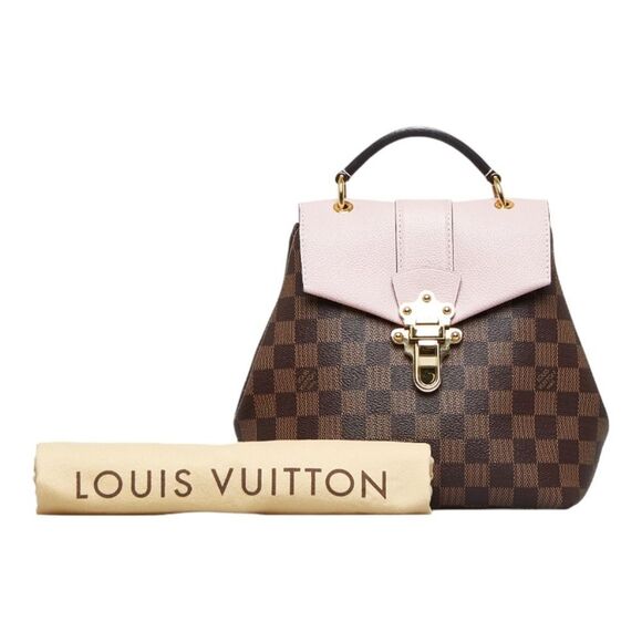 Louis Vuitton Damier Clapton Rucksack Backpack Magnolia Pink Leather - Picture 6 of 7